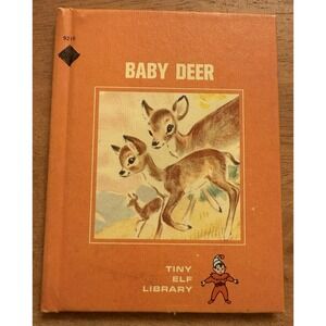 Baby Deer / Shirley Mau (1968) - Children's Hardback Book - Tiny Elf Library‎